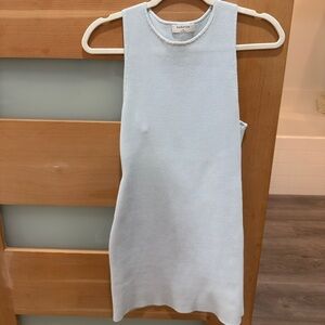 Babaton Sky Blue Sculpt Knit dress